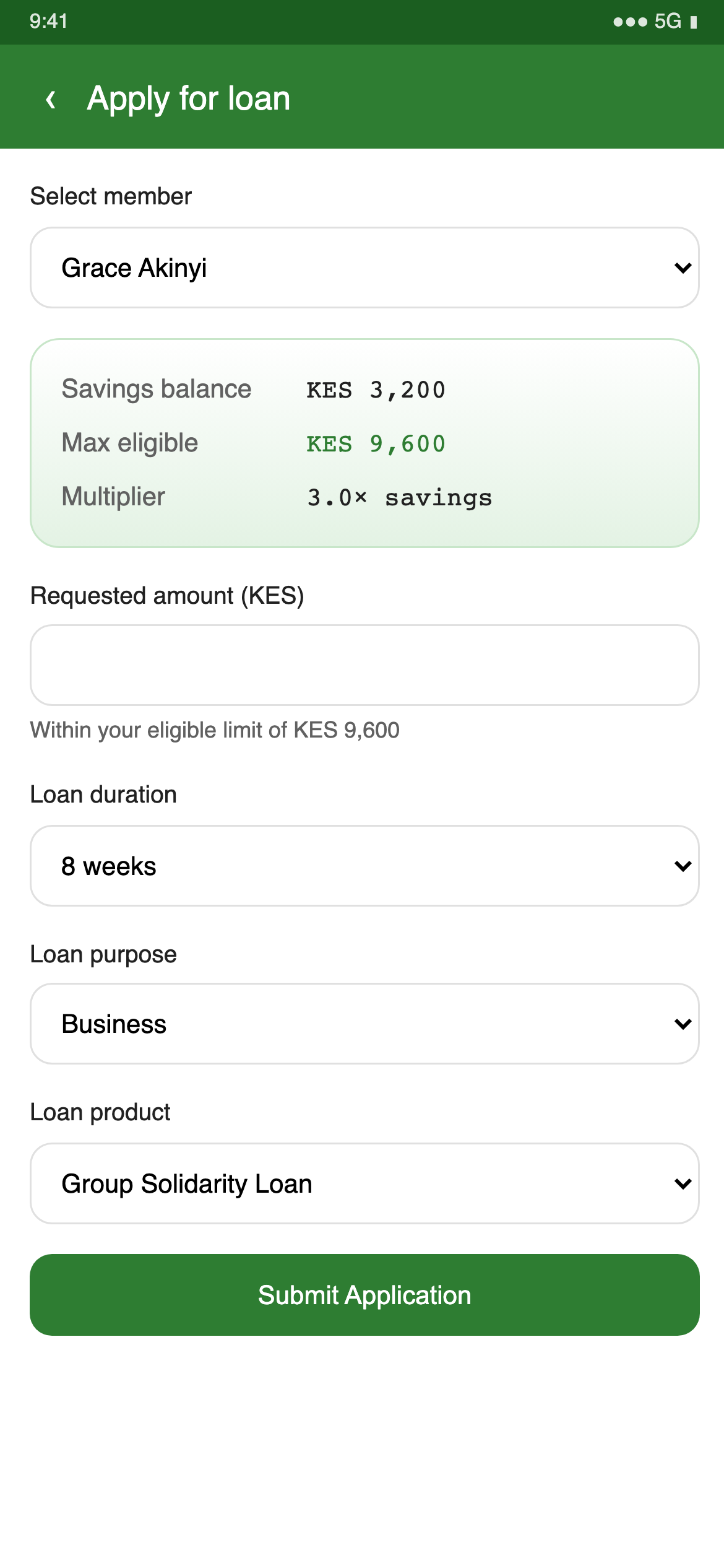 Apply for a loan