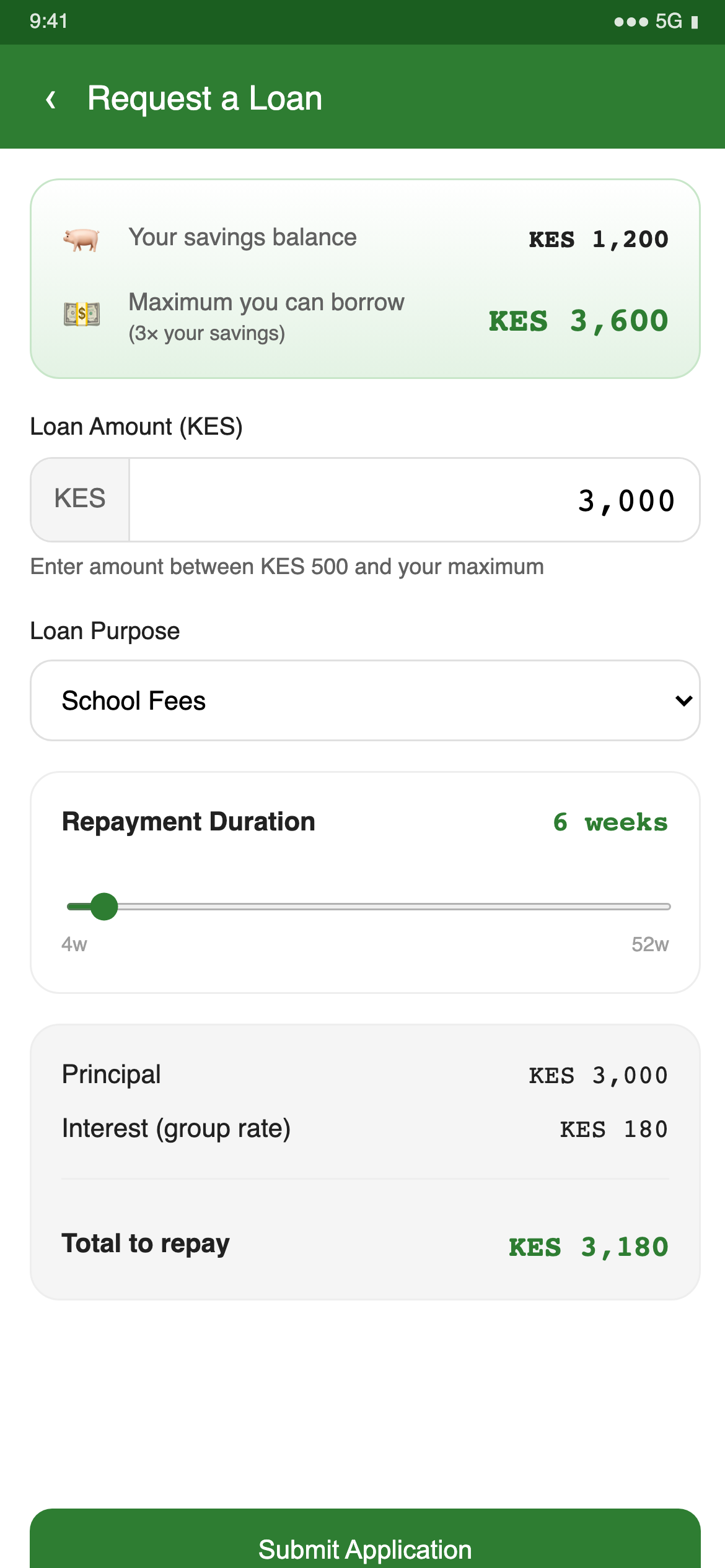 Request a loan