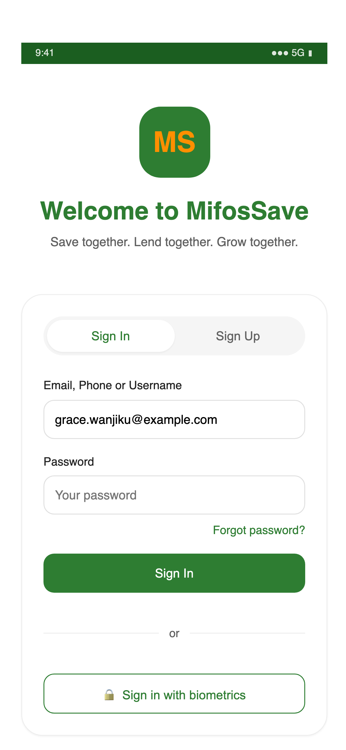 Sign in / sign up