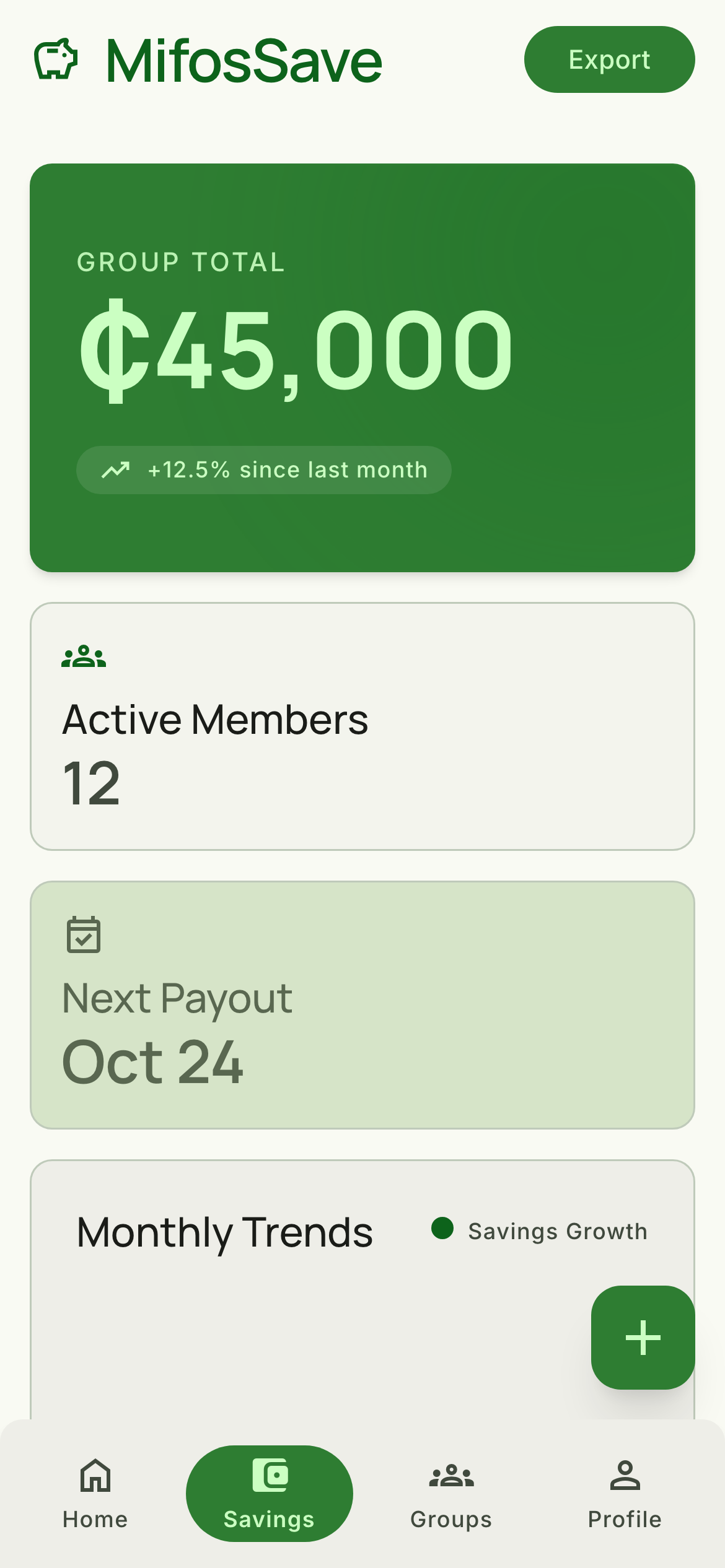 Group savings